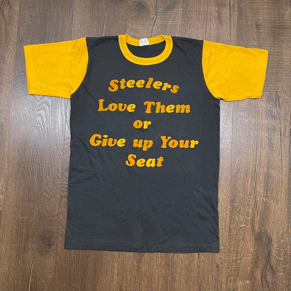 Vintage Steelers Mens T-shirt Large